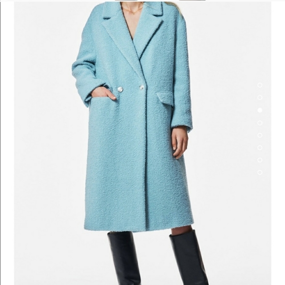 Zara Wool Coat -Limited edition Sky Blue 8357-477 . Bloggers Favorit - Picture 8 of 16